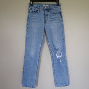 LEVIS WEDGIE STRAIGHT Size 25 Jeans Light Wash